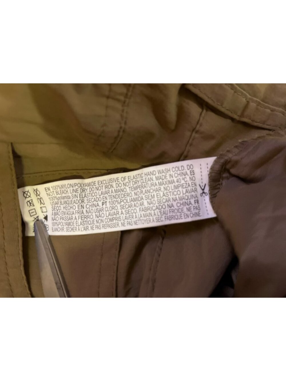 Forever 21 Cargo Pants Women's Small Dark Tan Belted Hem Nylon Blend Used - Picture 14 of 15